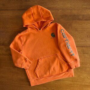 Carhartt orange hoodie S 8-10
